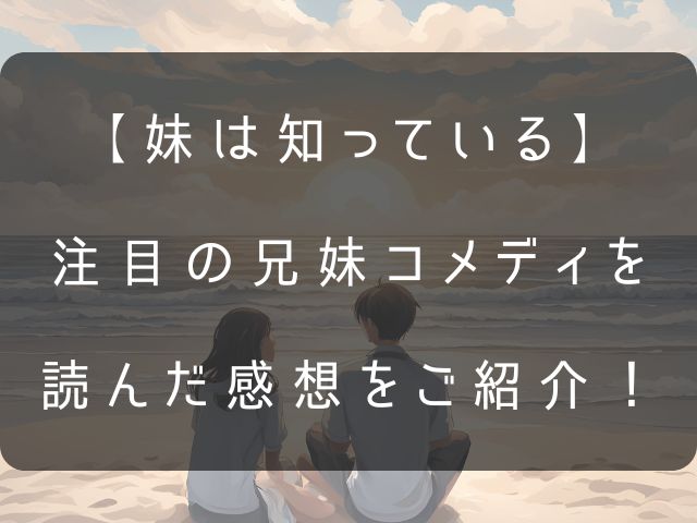 妹は知っているを読んだ感想記事の画像
