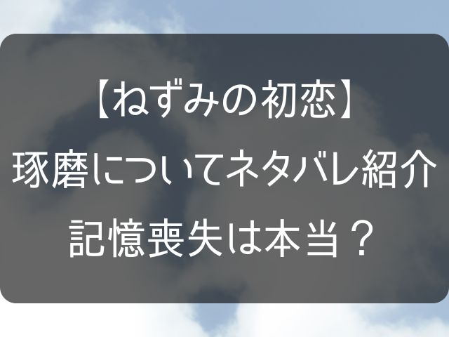 ねずみの初恋の琢磨の情報まとめ記事のアイキャッチ画像