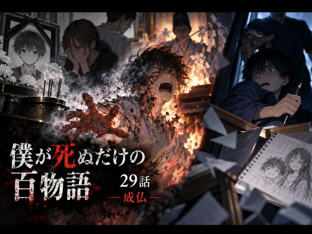 僕が死ぬだけの百物語29話のネタバレ感想記事のアイキャッチ画像